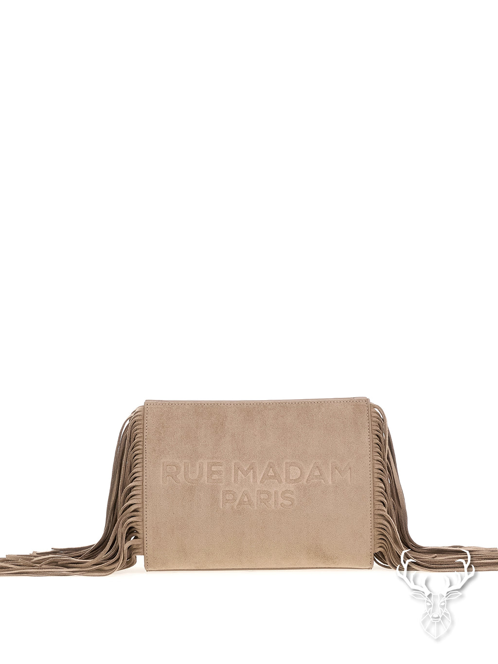 Canyon Clutch Suede Grey Rue Madam Paris
