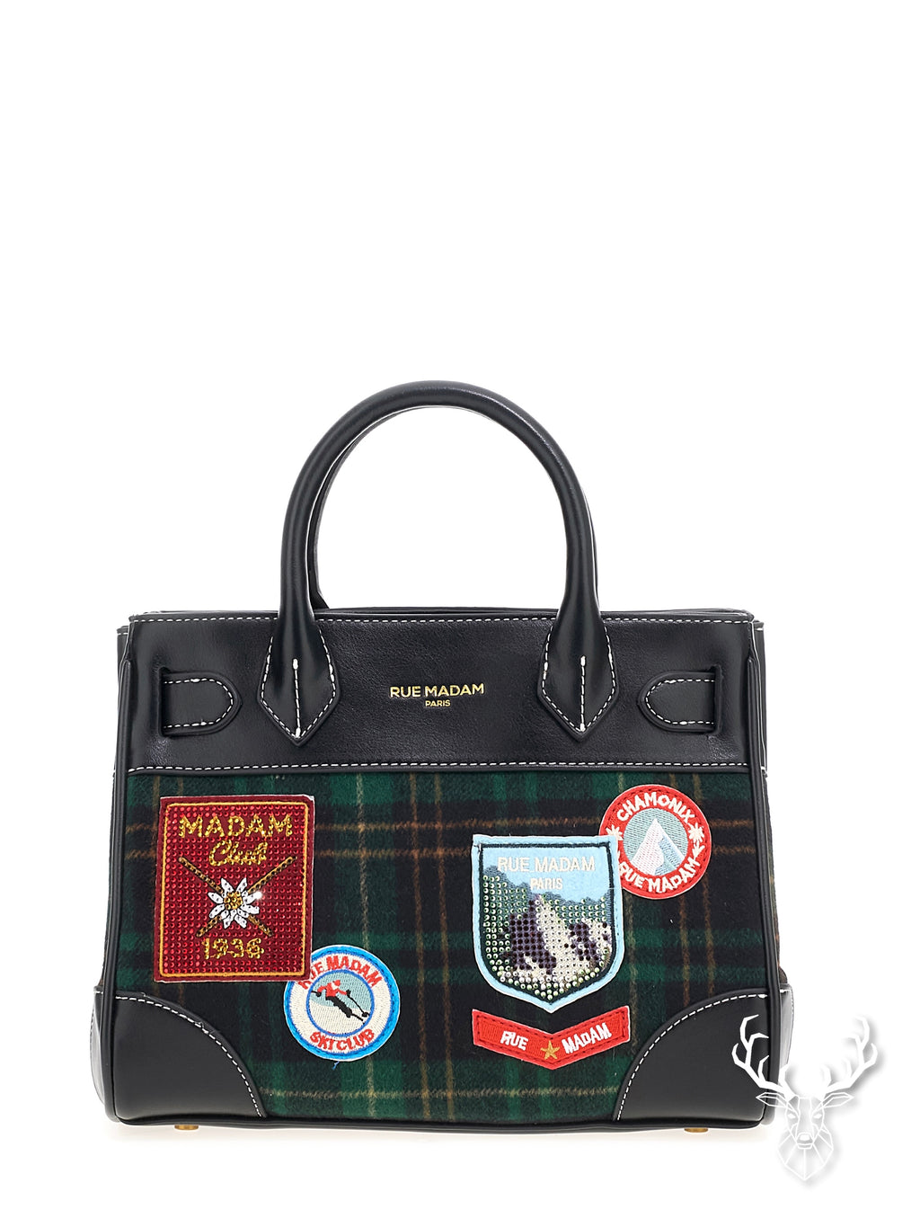 Chamonix Mini Tote Tartan Green Rue Madam Paris