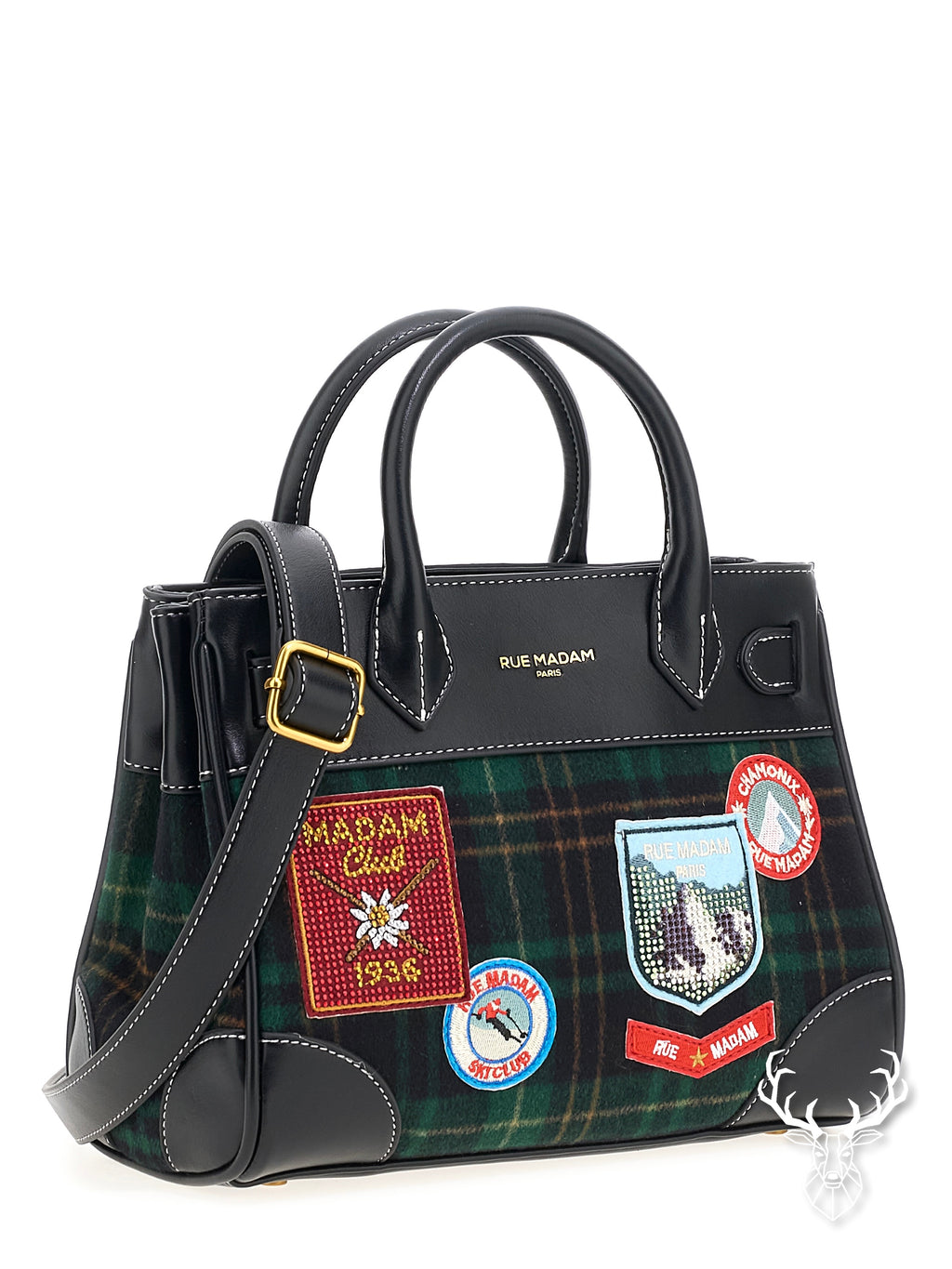 Chamonix Mini Tote Tartan Green Rue Madam Paris
