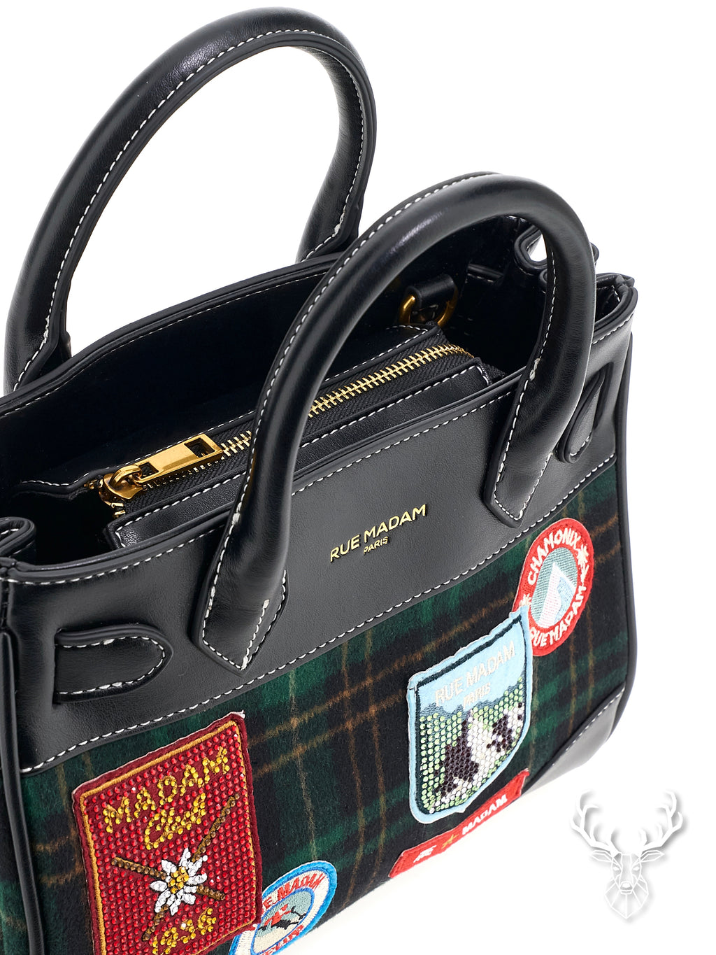 Chamonix Mini Tote Tartan Green Rue Madam Paris