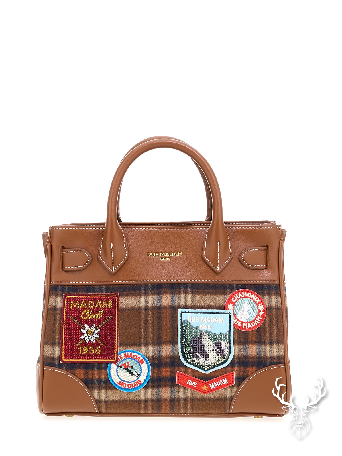 Chamonix Mini Tote Tartan Orange Rue Madam Paris