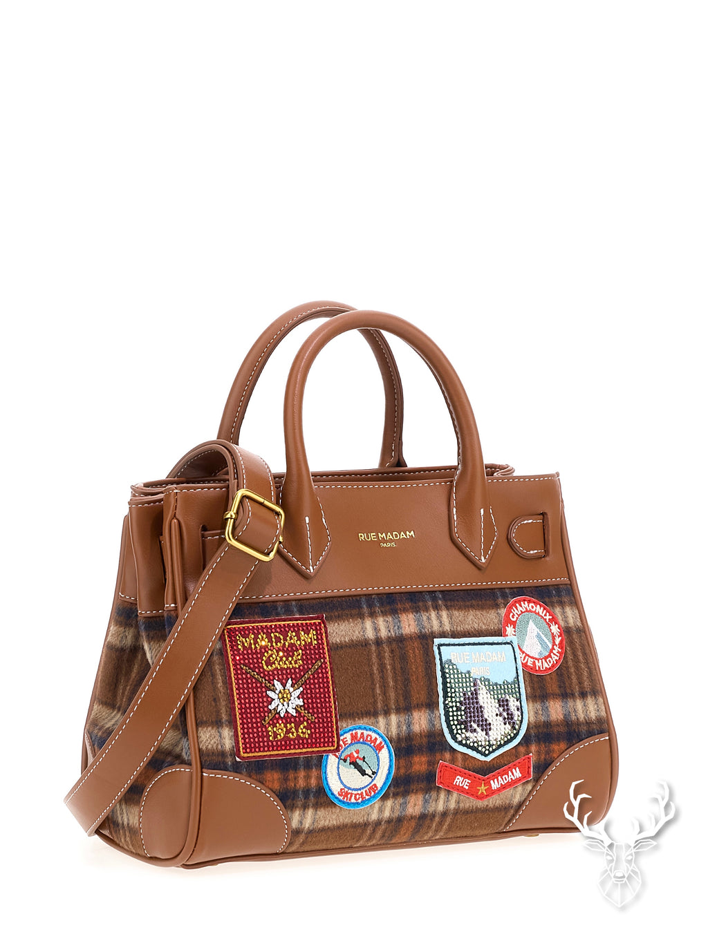 Chamonix Mini Tote Tartan Orange Rue Madam Paris