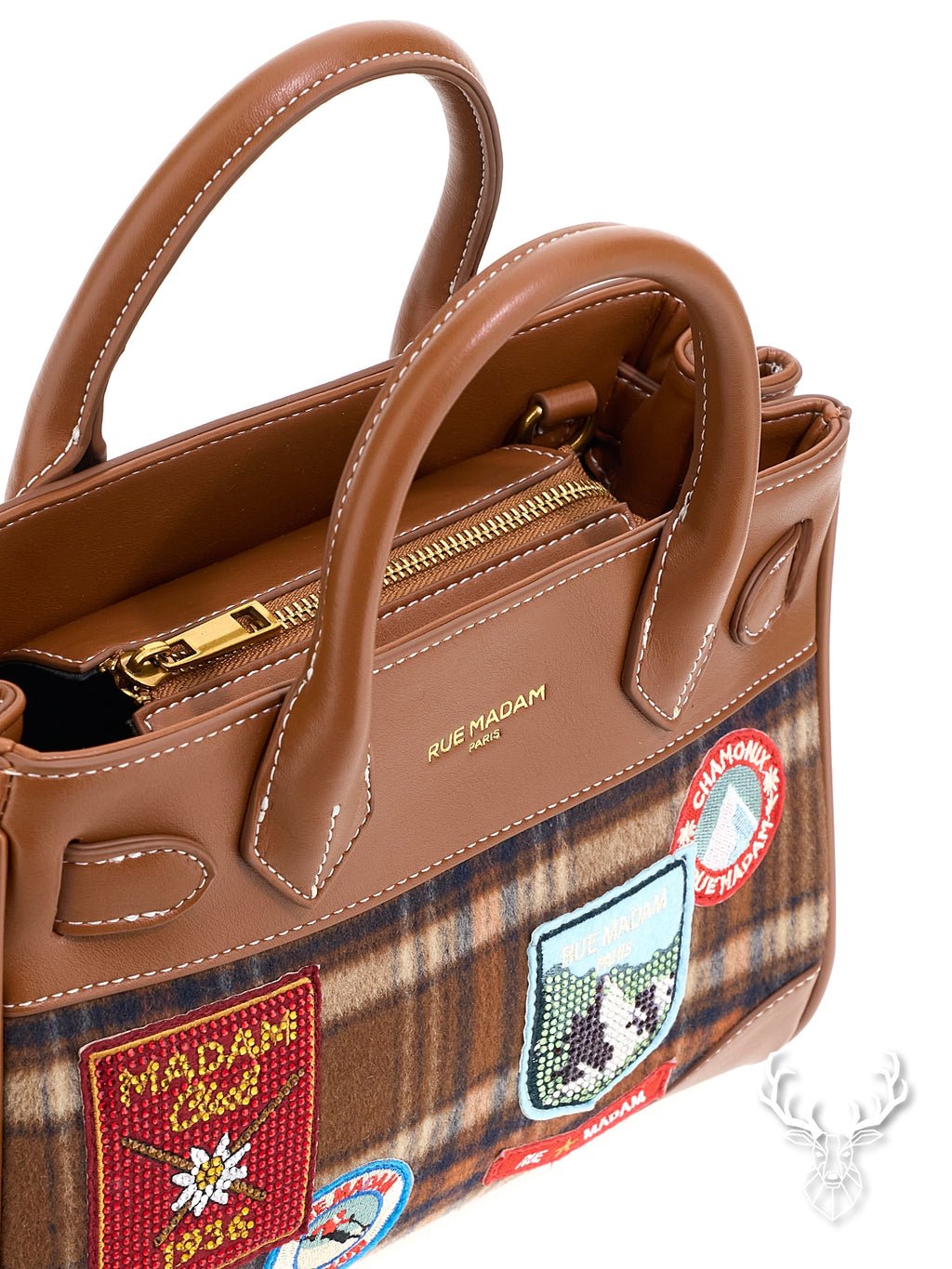 Chamonix Mini Tote Tartan Orange Rue Madam Paris