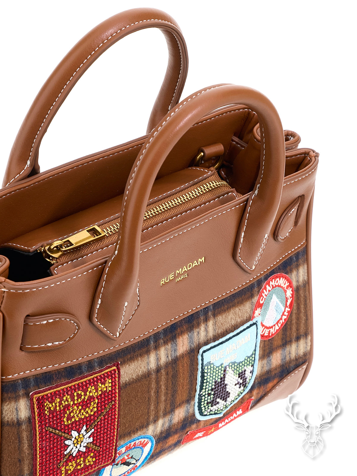 Chamonix Mini Tote Tartan Orange Rue Madam Paris