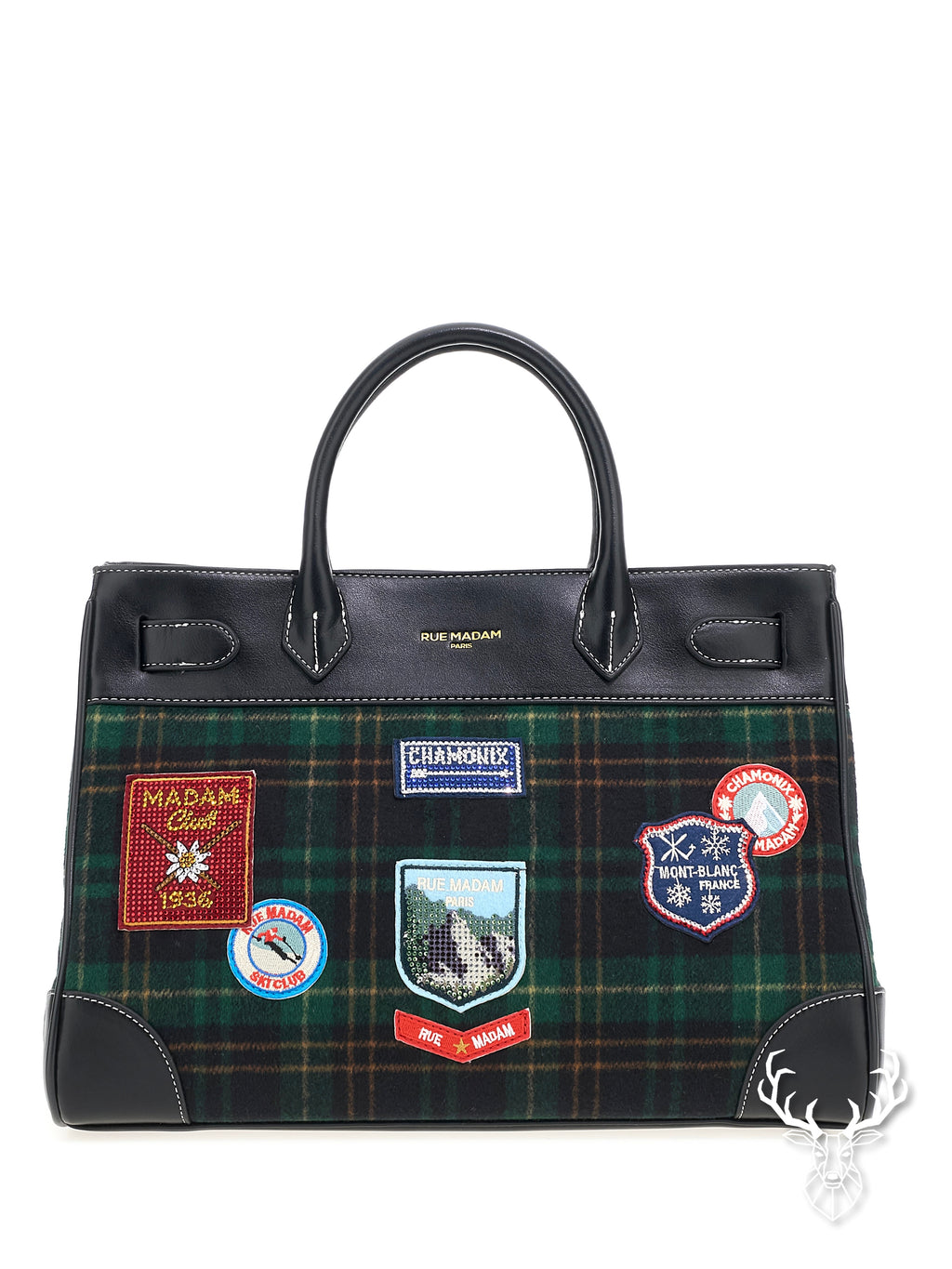 Chamonix Tote Tartan Green Rue Madam Paris