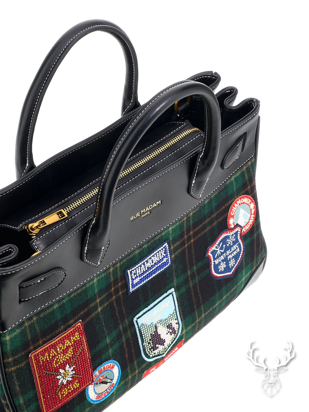 Chamonix Tote Tartan Green Rue Madam Paris