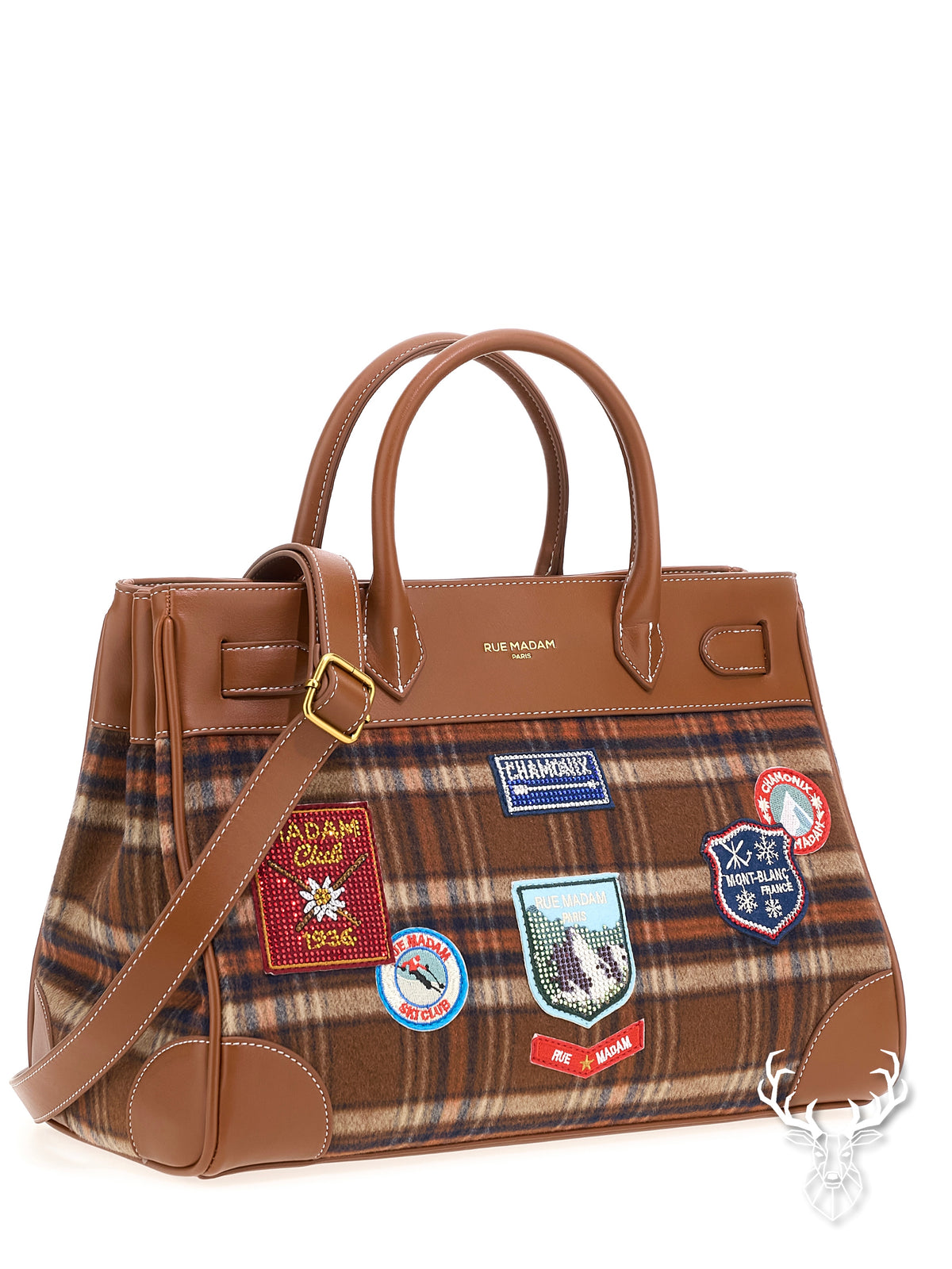 Chamonix Tote Tartan Orange Rue Madam Paris