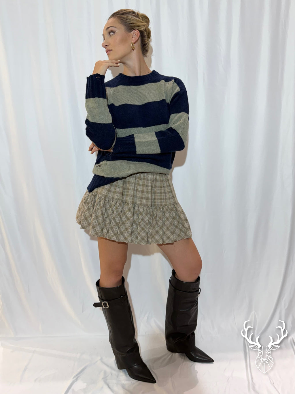 Mini Skirt Luzy Army Check