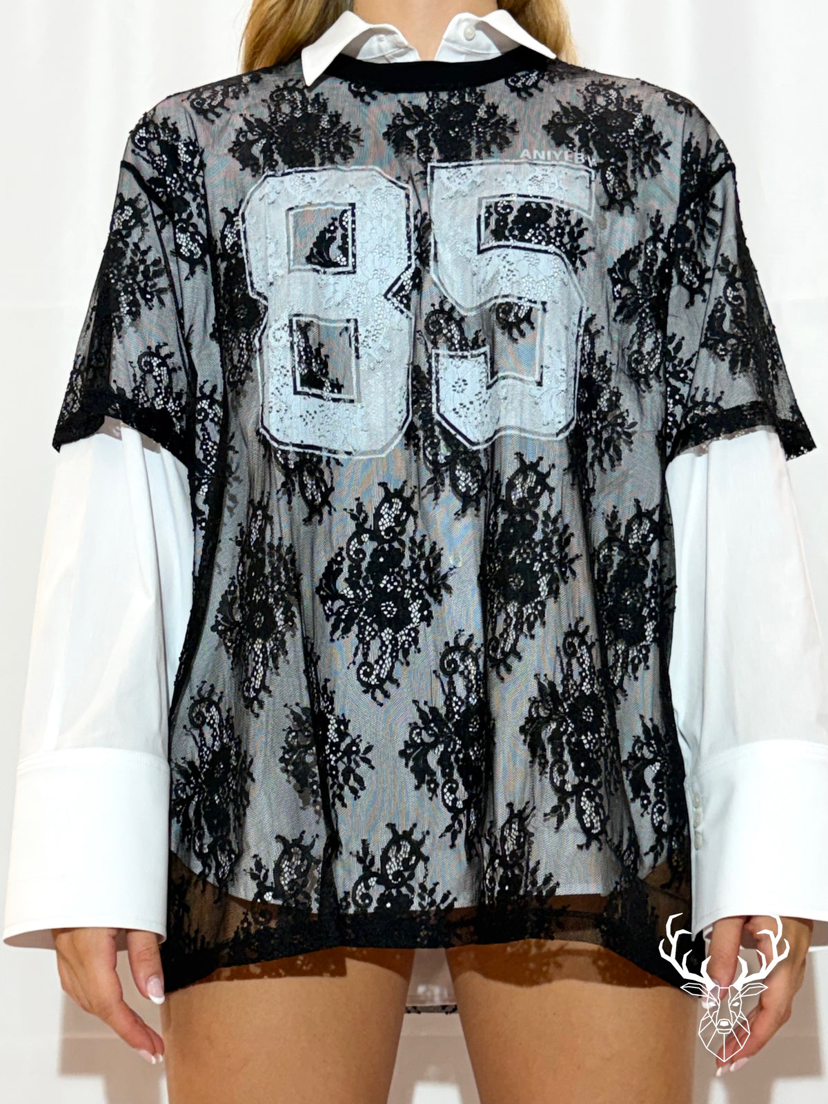 T-shirt Lace  Tees Lila Aniye By