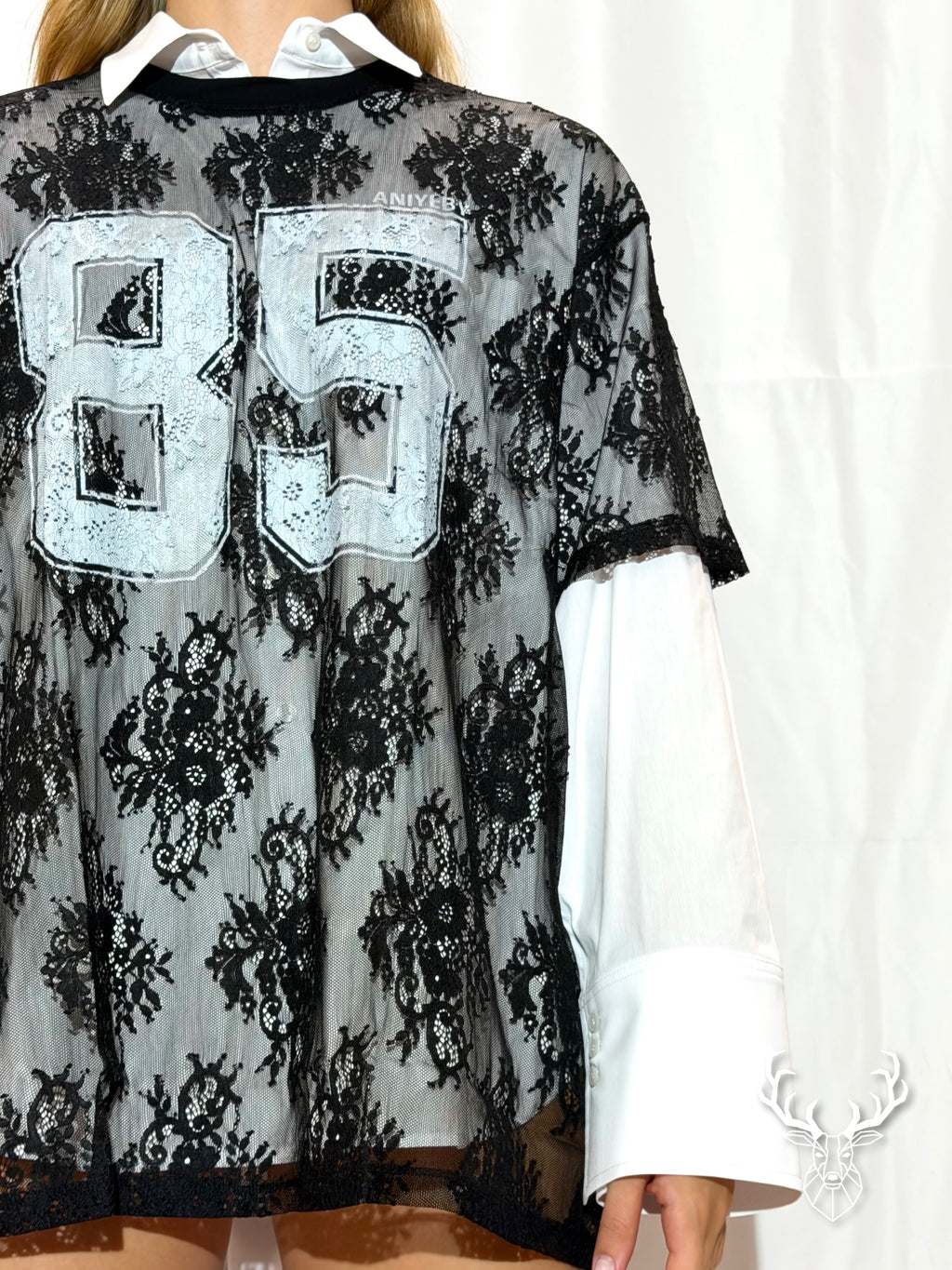 T-shirt Lace  Tees Lila Aniye By