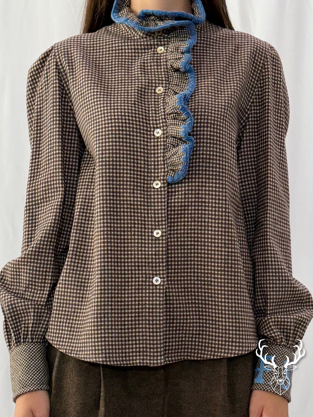 Camicia Microvichy con Gala Front Street