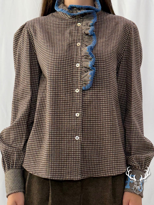 Camicia Microvichy con Gala Front Street