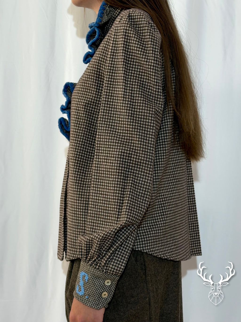 Camicia Microvichy con Gala Front Street