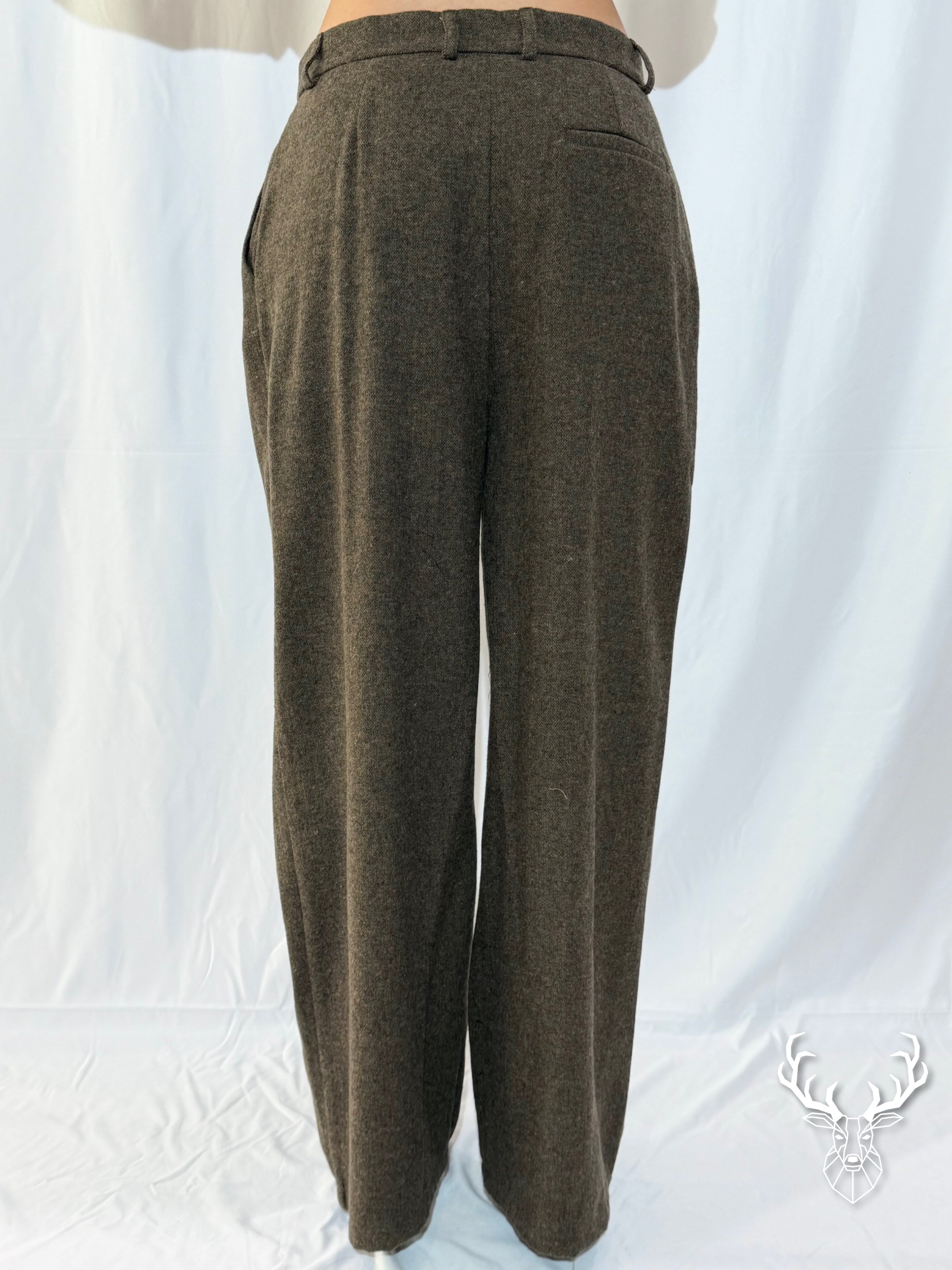 Pantalone a Spina di Pesce Front Street