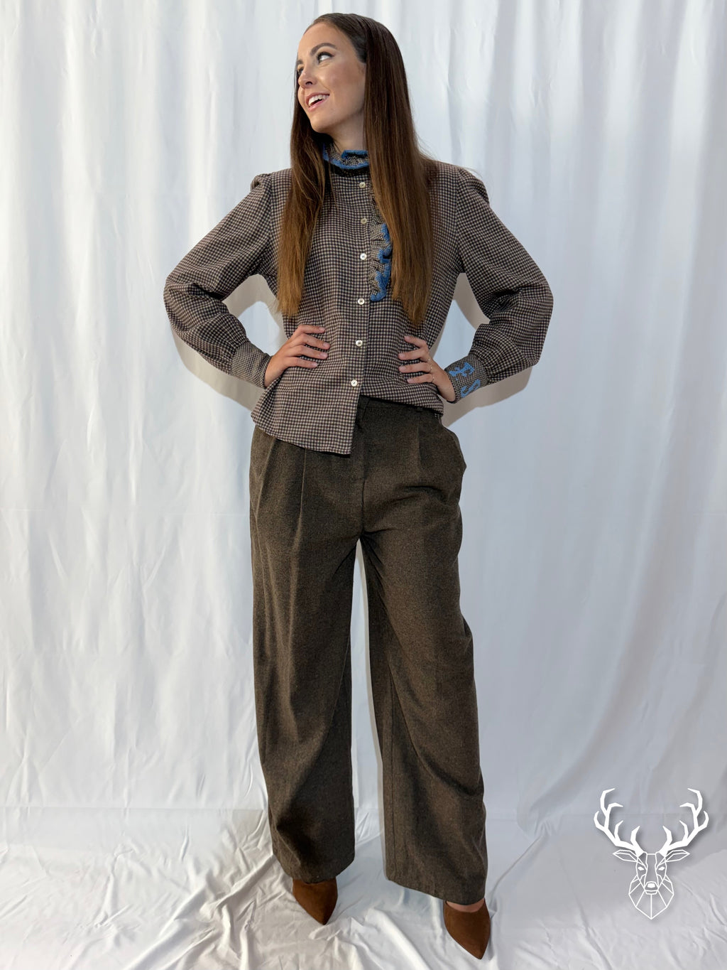 Camicia Microvichy con Gala Front Street