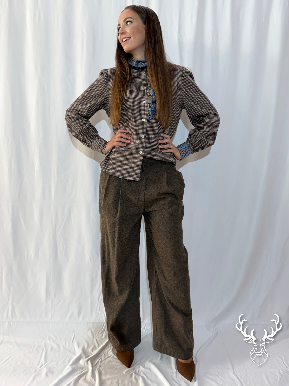 Camicia Microvichy con Gala Front Street