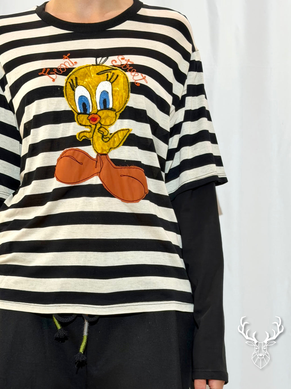 T-shirt Riga Manica Lunga Looney Tunes Front Street