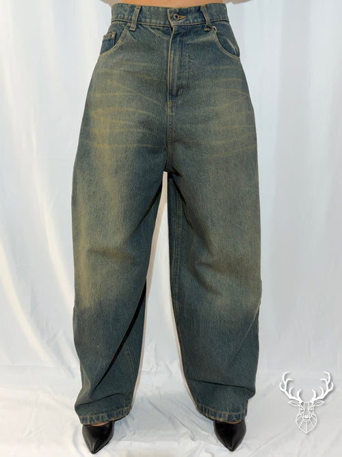 Balloon Fit Denim Front Street