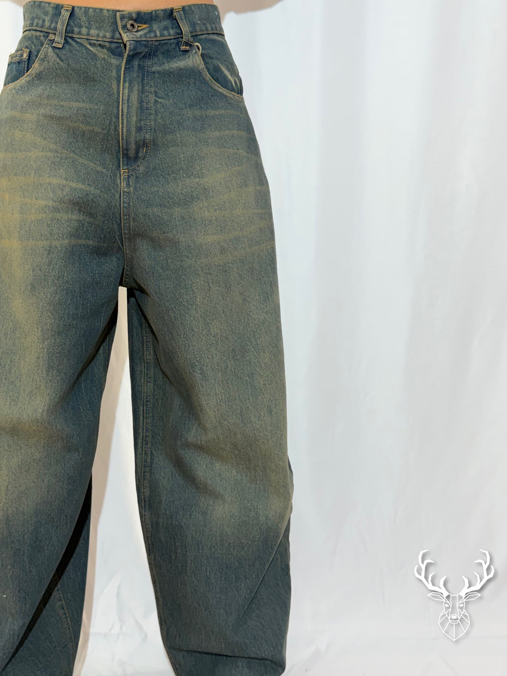 Balloon Fit Denim Front Street