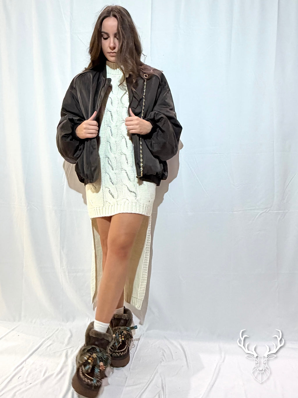 Bomber Oversize Gioiello Marrone Odi Et Amo
