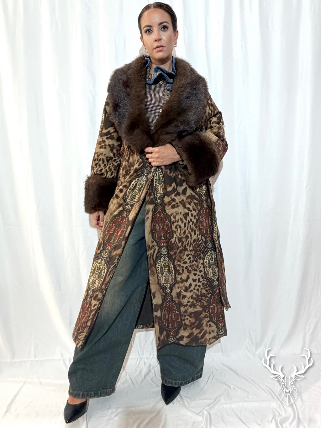 Cappotto Kimono Leopard Front Street