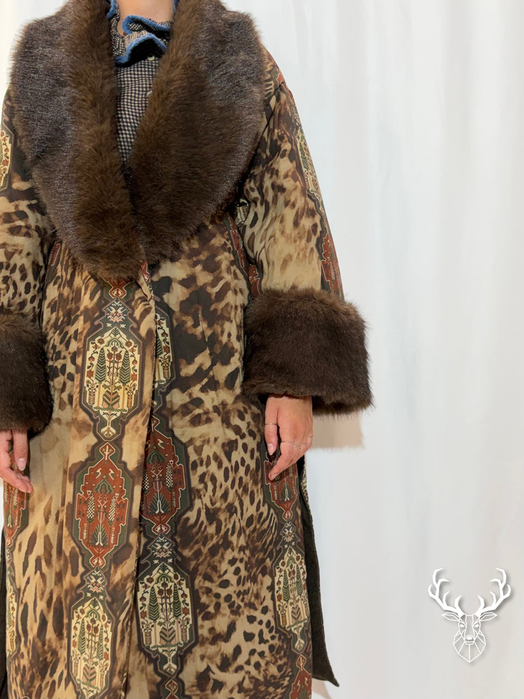 Cappotto Kimono Leopard Front Street