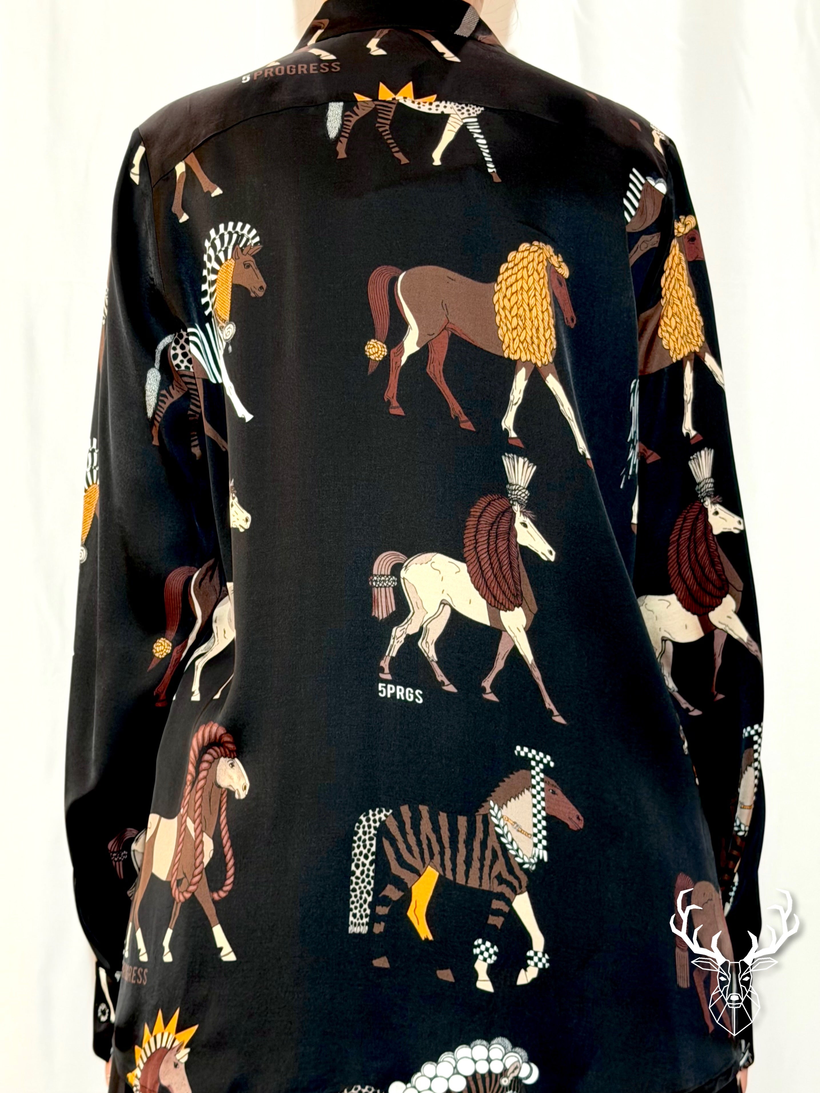 Camicia Horses Brown 5Progress