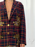 Blazer Tigri Tartan Bordeaux 5Progress