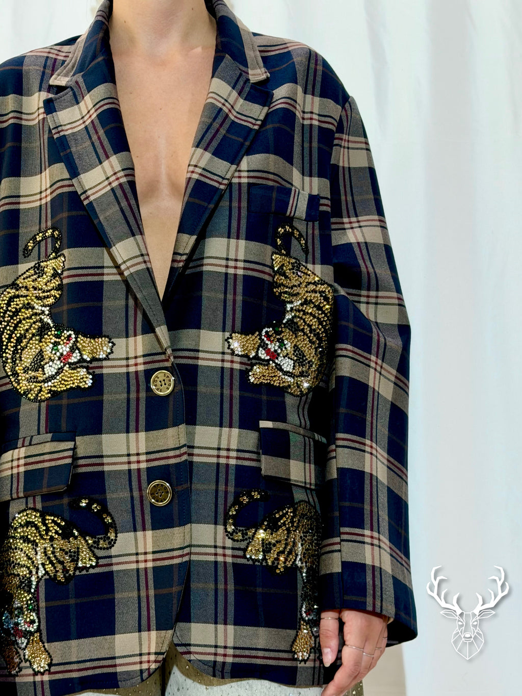 Blazer Tigri Tartan Blue 5Progress