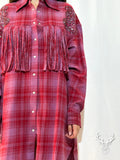 Abitino Tartan Fiore Ricamato Odi Et Amo