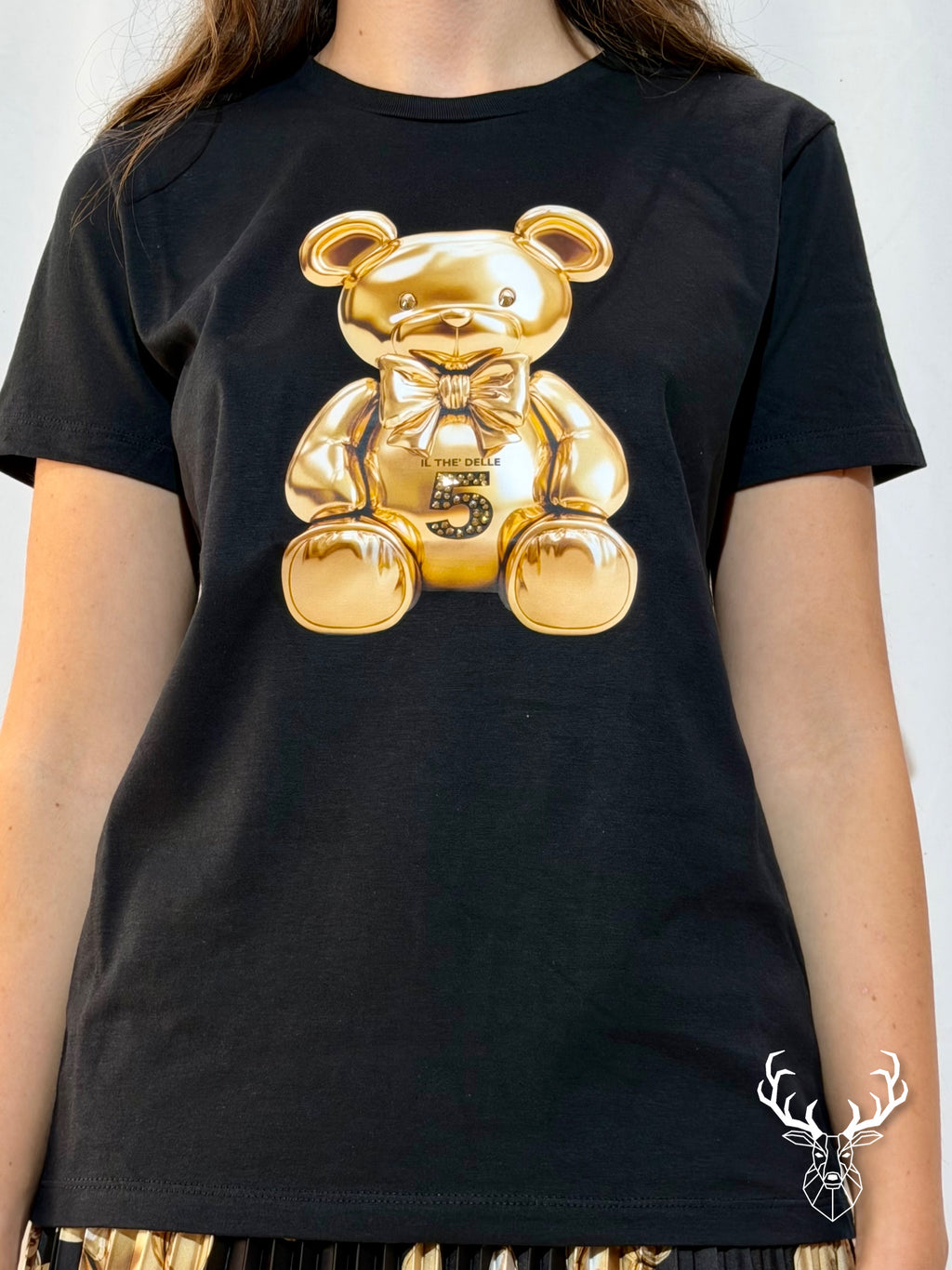 T-shirt Scirty Orsetto Oro Il Thè Delle 5