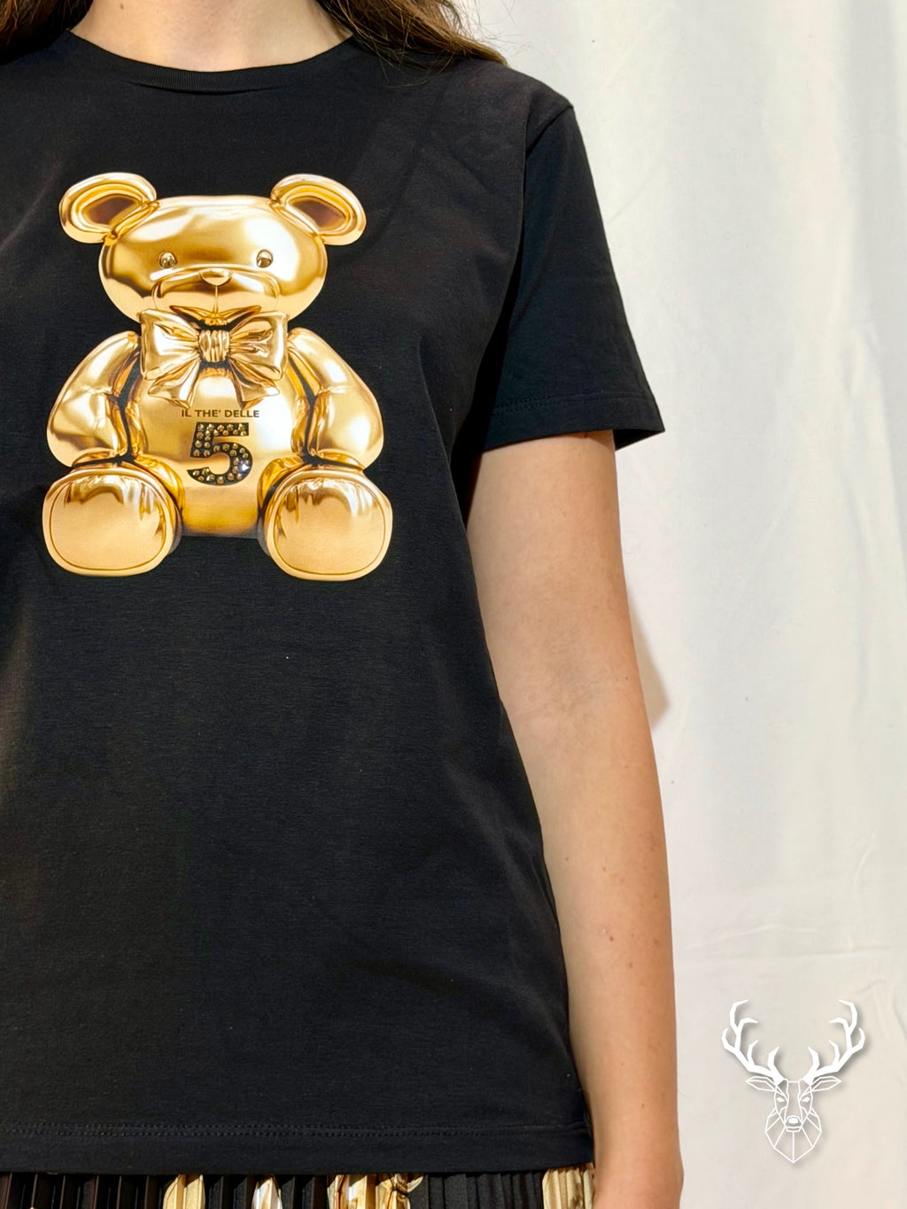 T-shirt Scirty Orsetto Oro Il Thè Delle 5