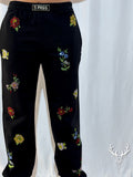 Pantalone Tuta Nero Strass 5Progress