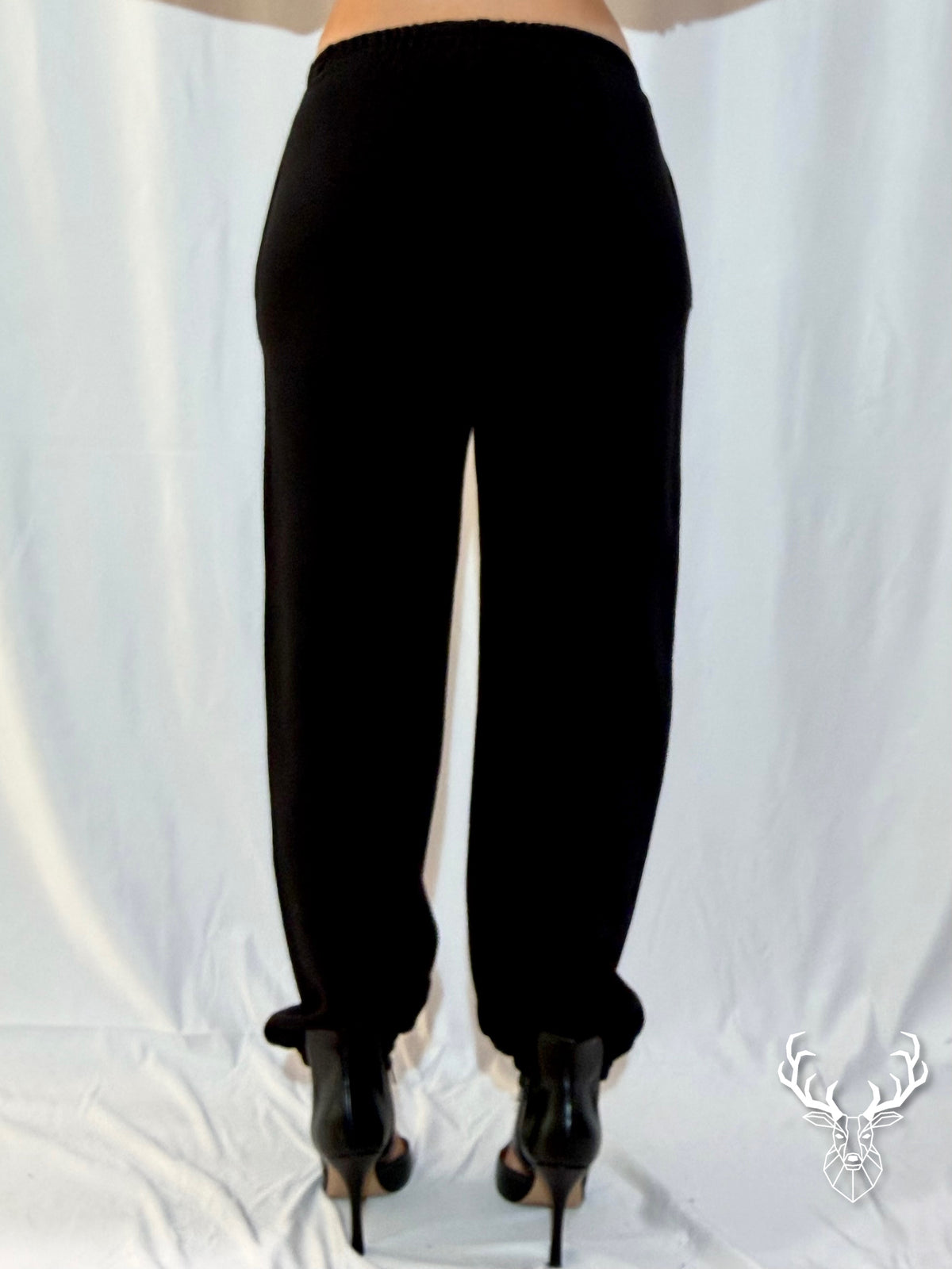 Pantalone Tuta Nero Strass 5Progress
