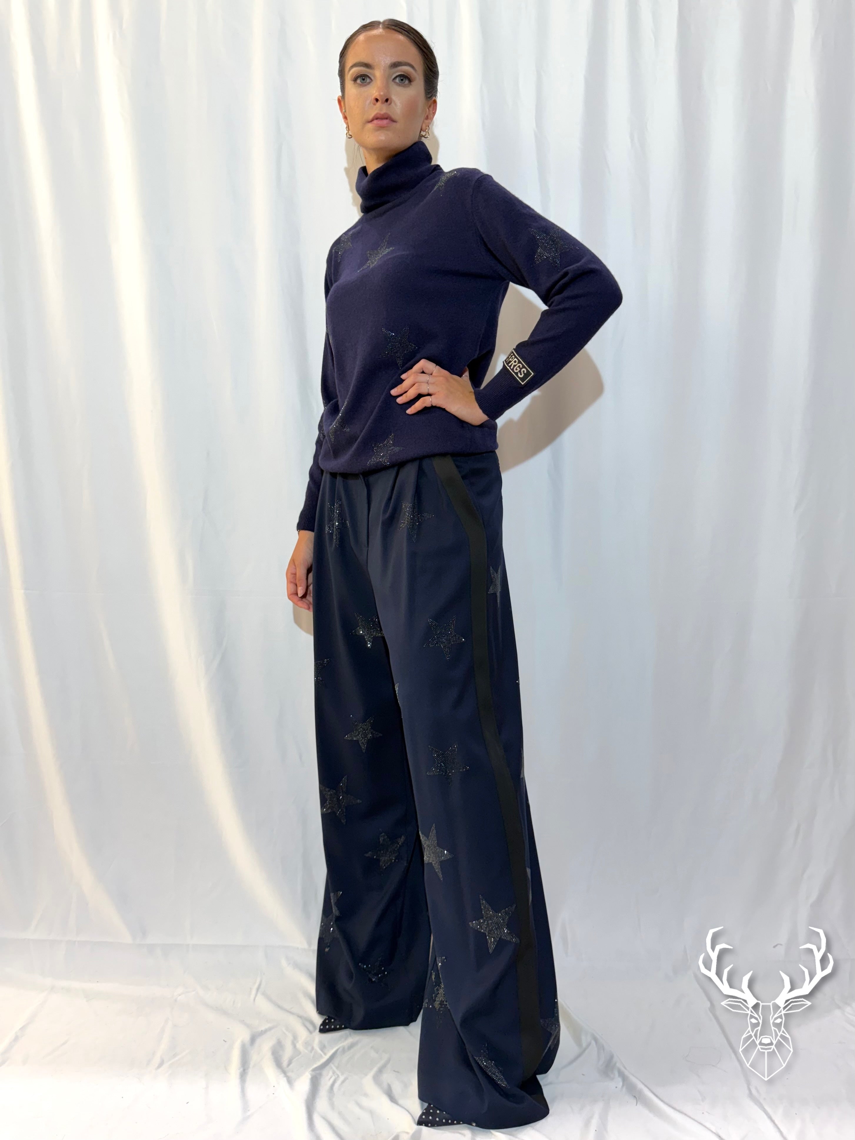 Pantalone Stelle Blue Navy 5Progress