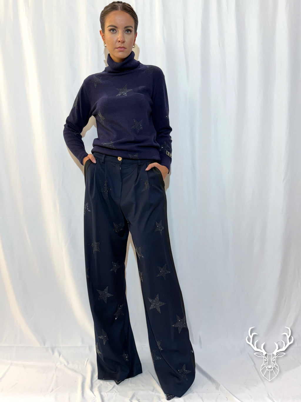 Pantalone Stelle Blue Navy 5Progress