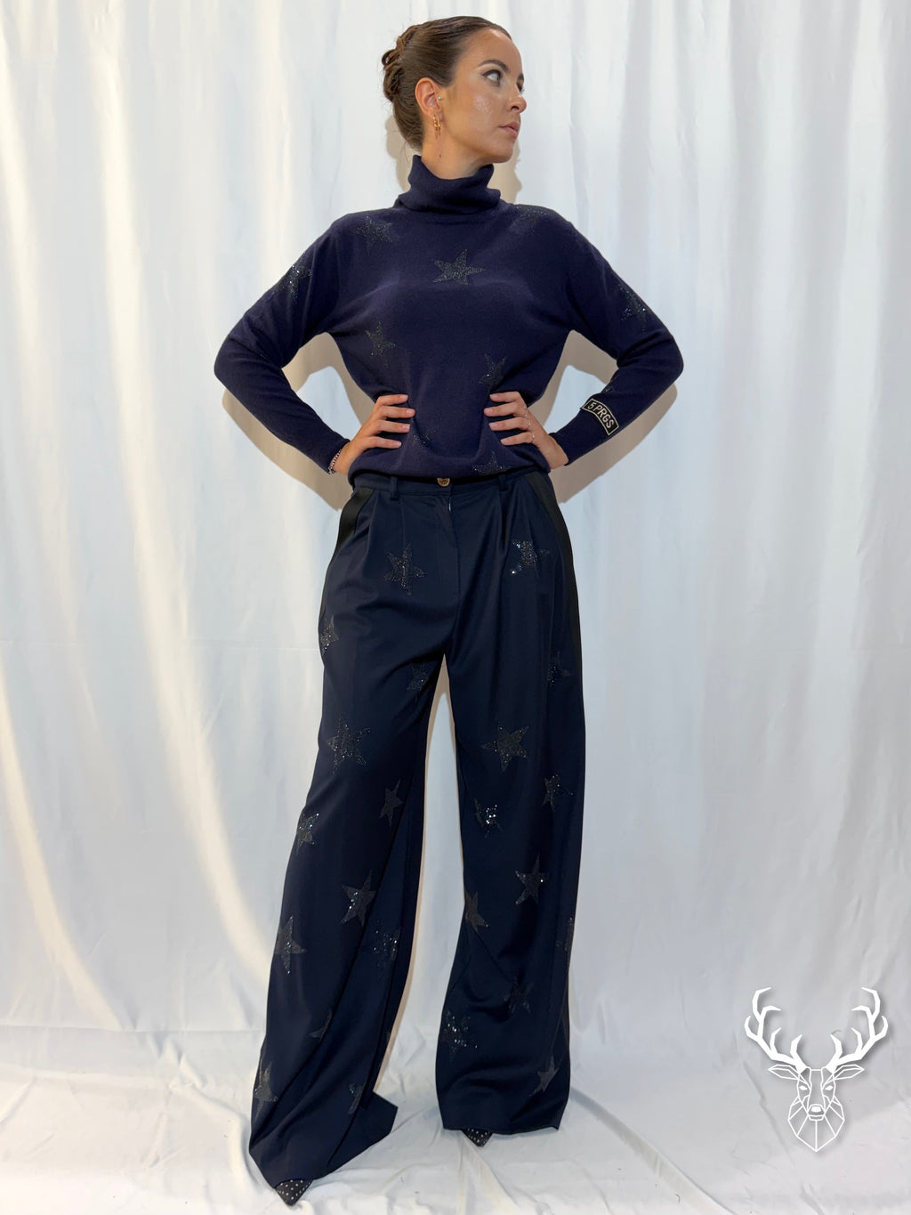 Pantalone Stelle Blue Navy 5Progress