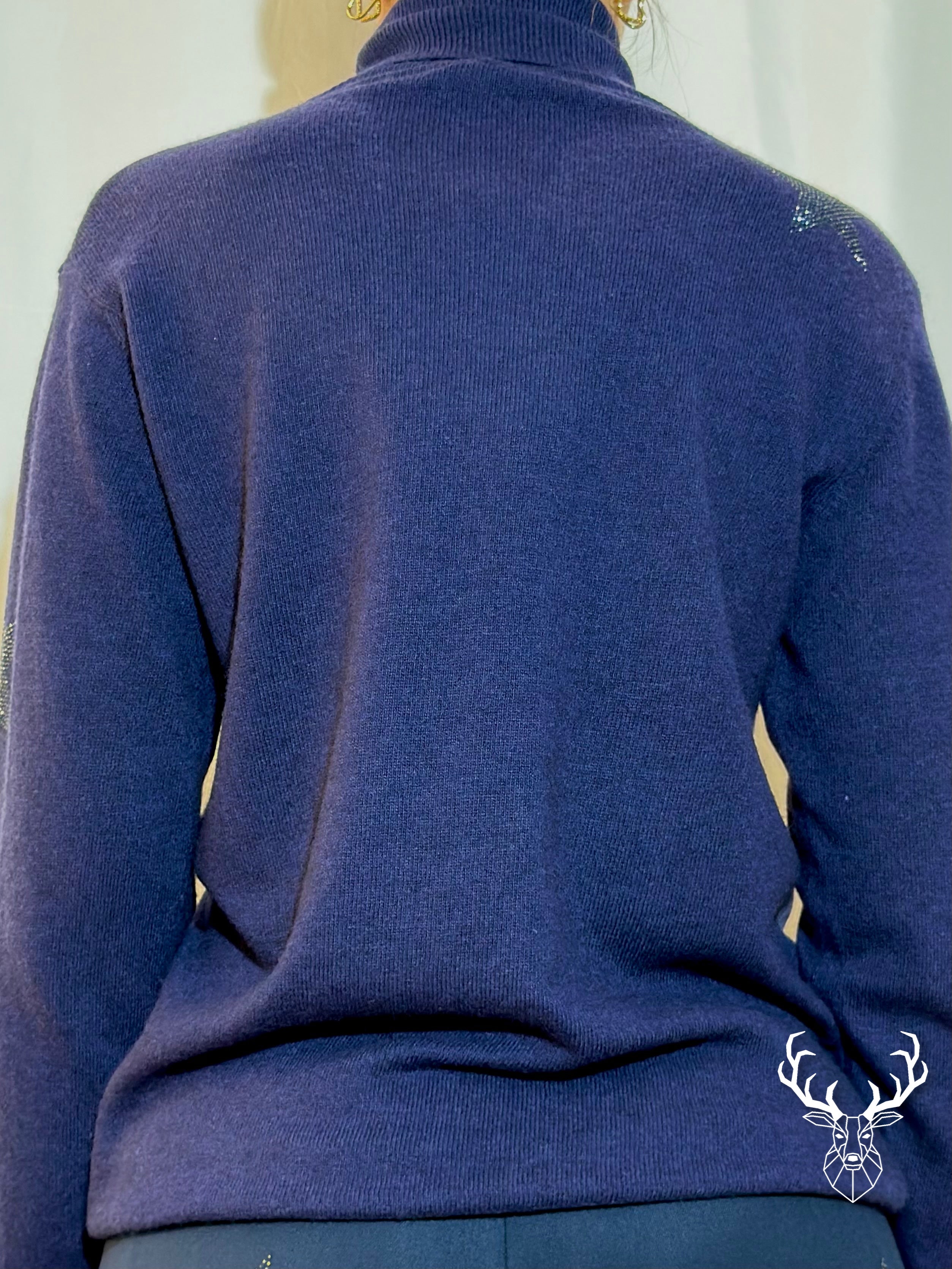 Maglioncino Lupetto Stelle Blue Navy 5Progress