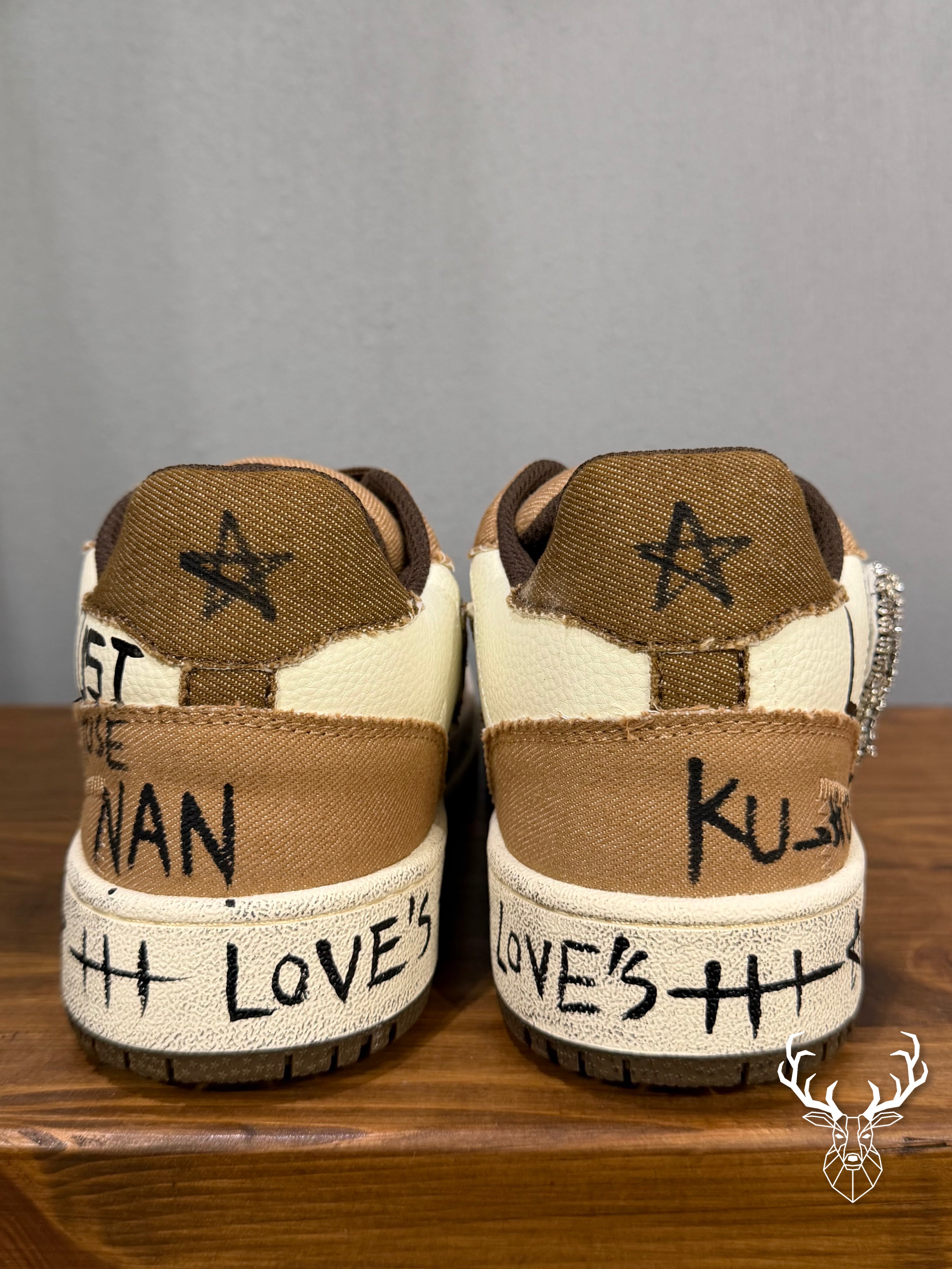 Sneaker Leather Brown Nan-Ku