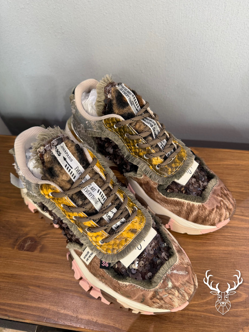 Sneaker Cozy Brown & Pink Joia Paris