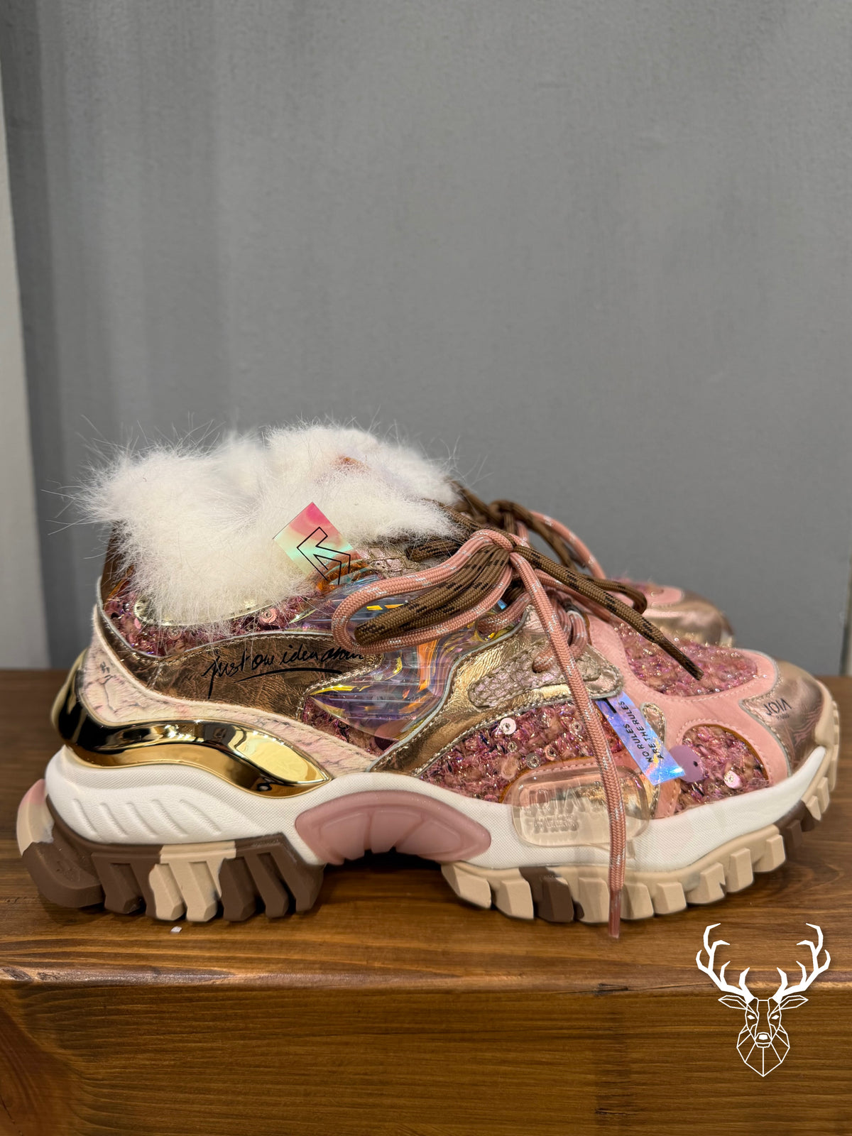Sneaker Clash Pink Gold Joia Paris