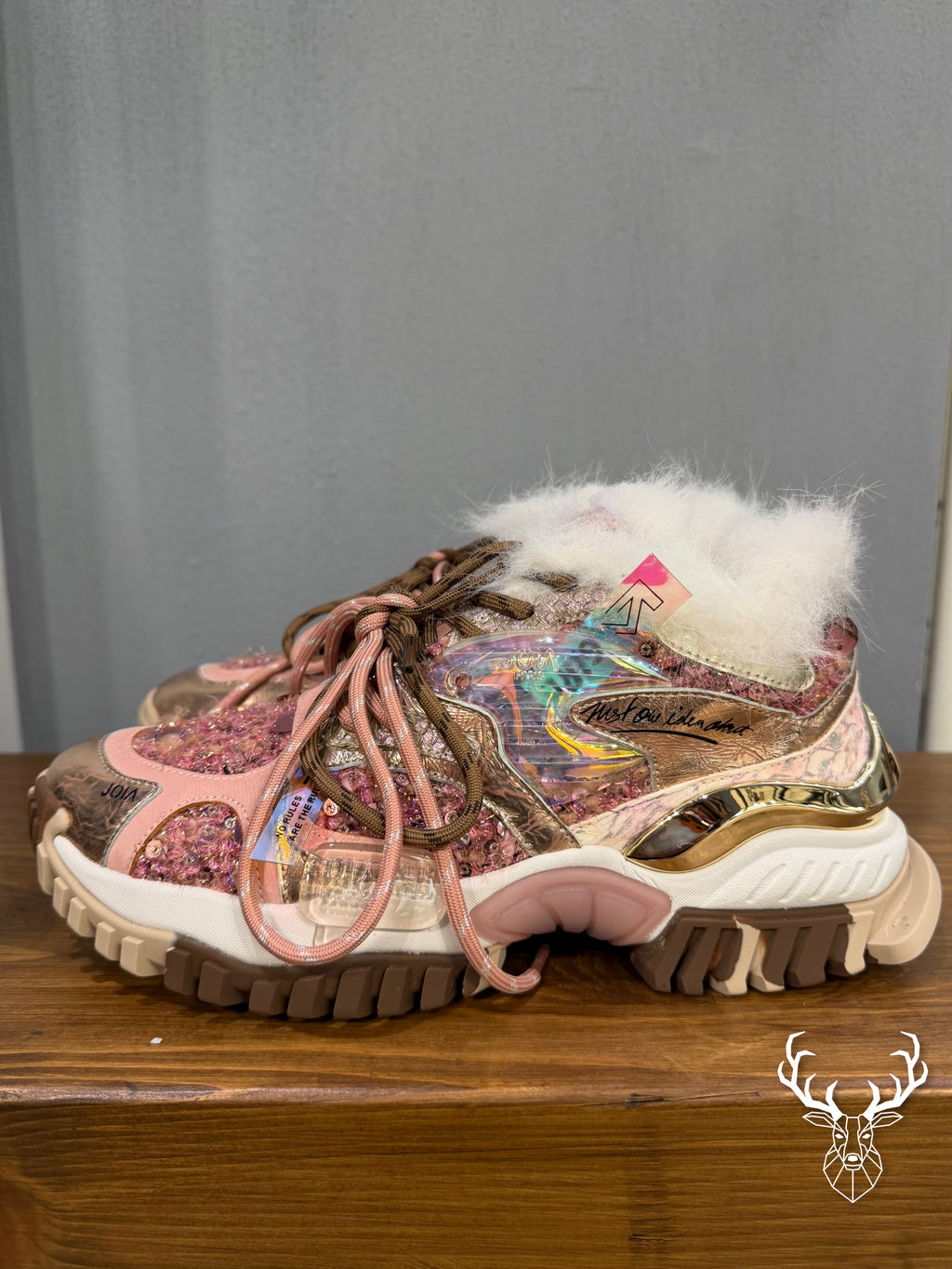 Sneaker Clash Pink Gold Joia Paris