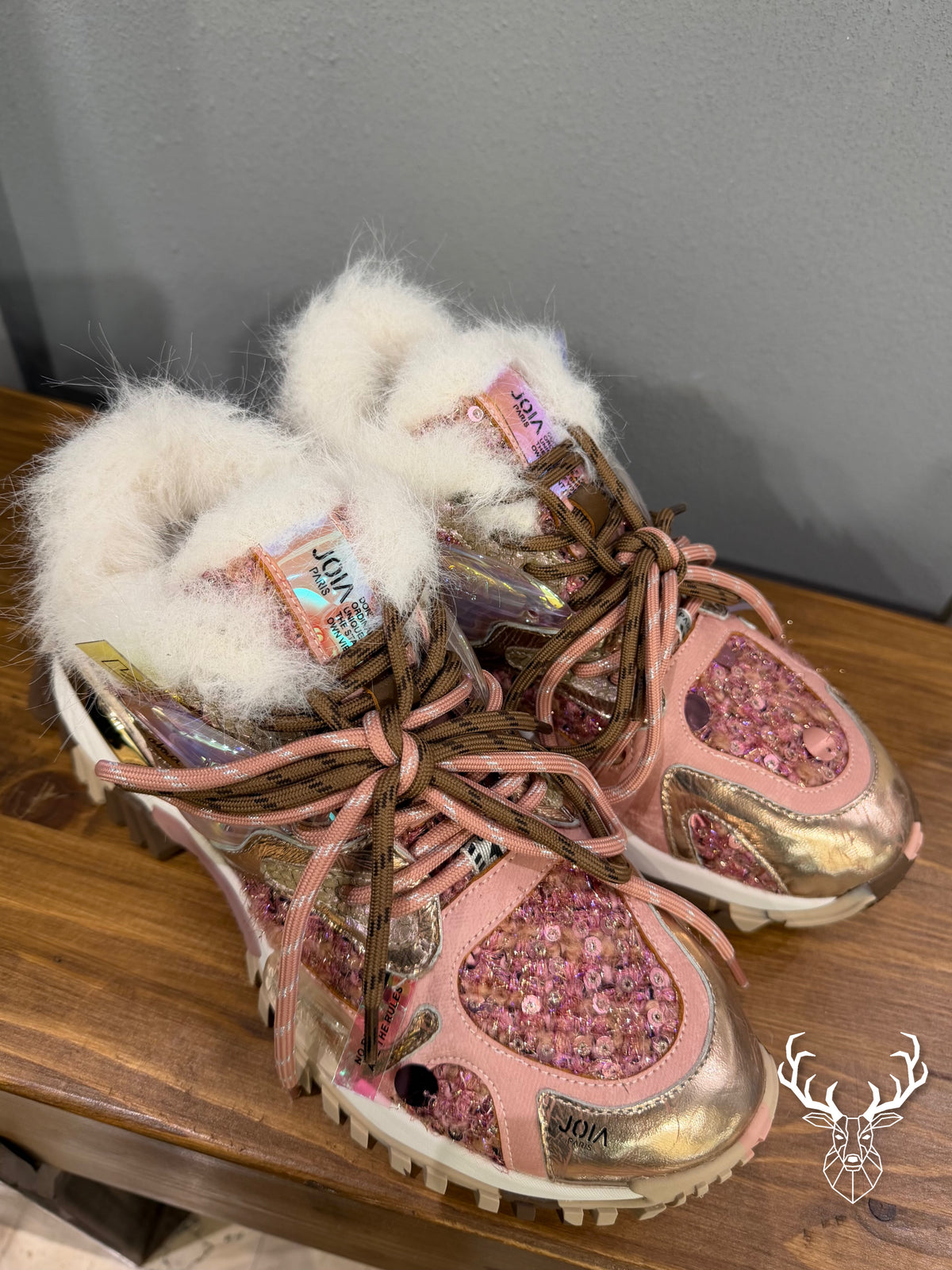 Sneaker Clash Pink Gold Joia Paris