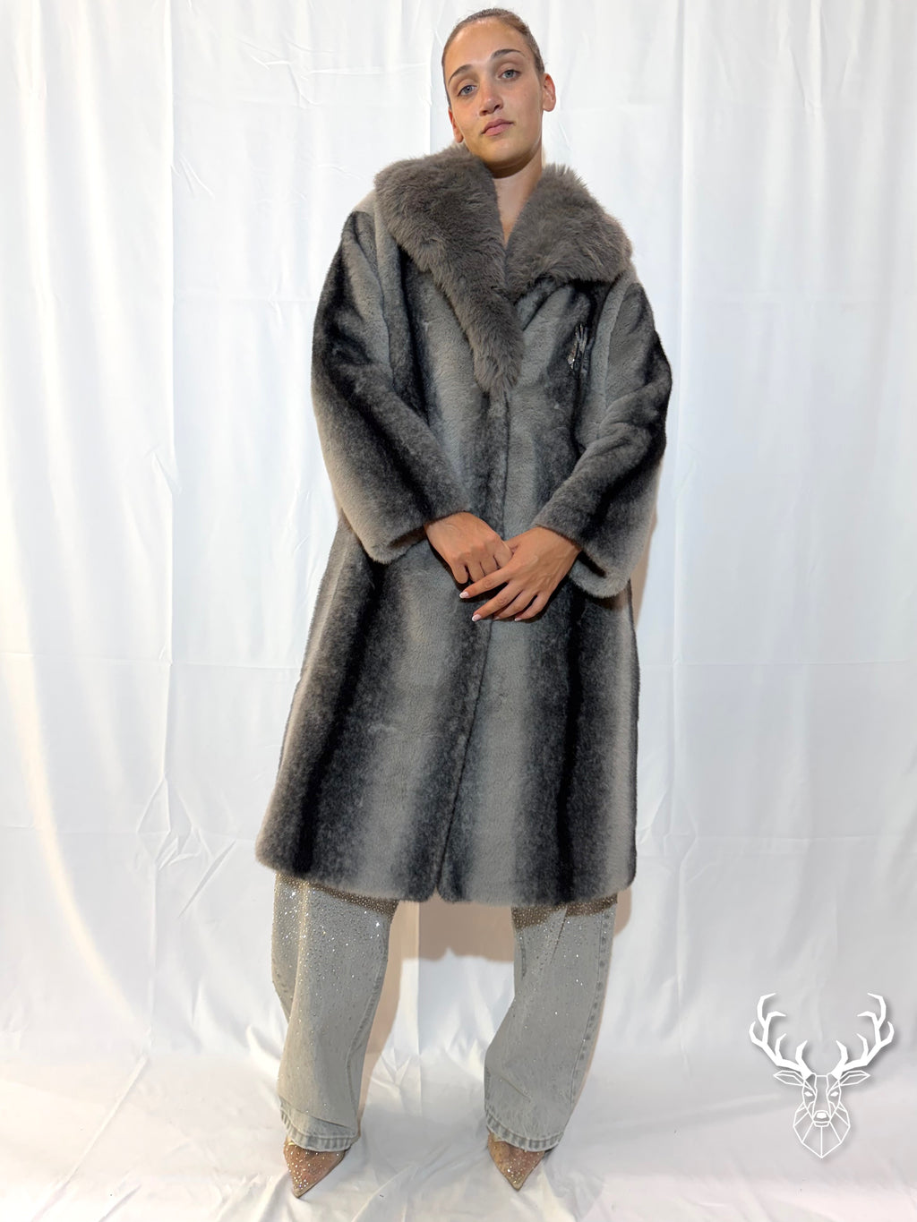 Cappotto Eco-Fur Grey 5Progress