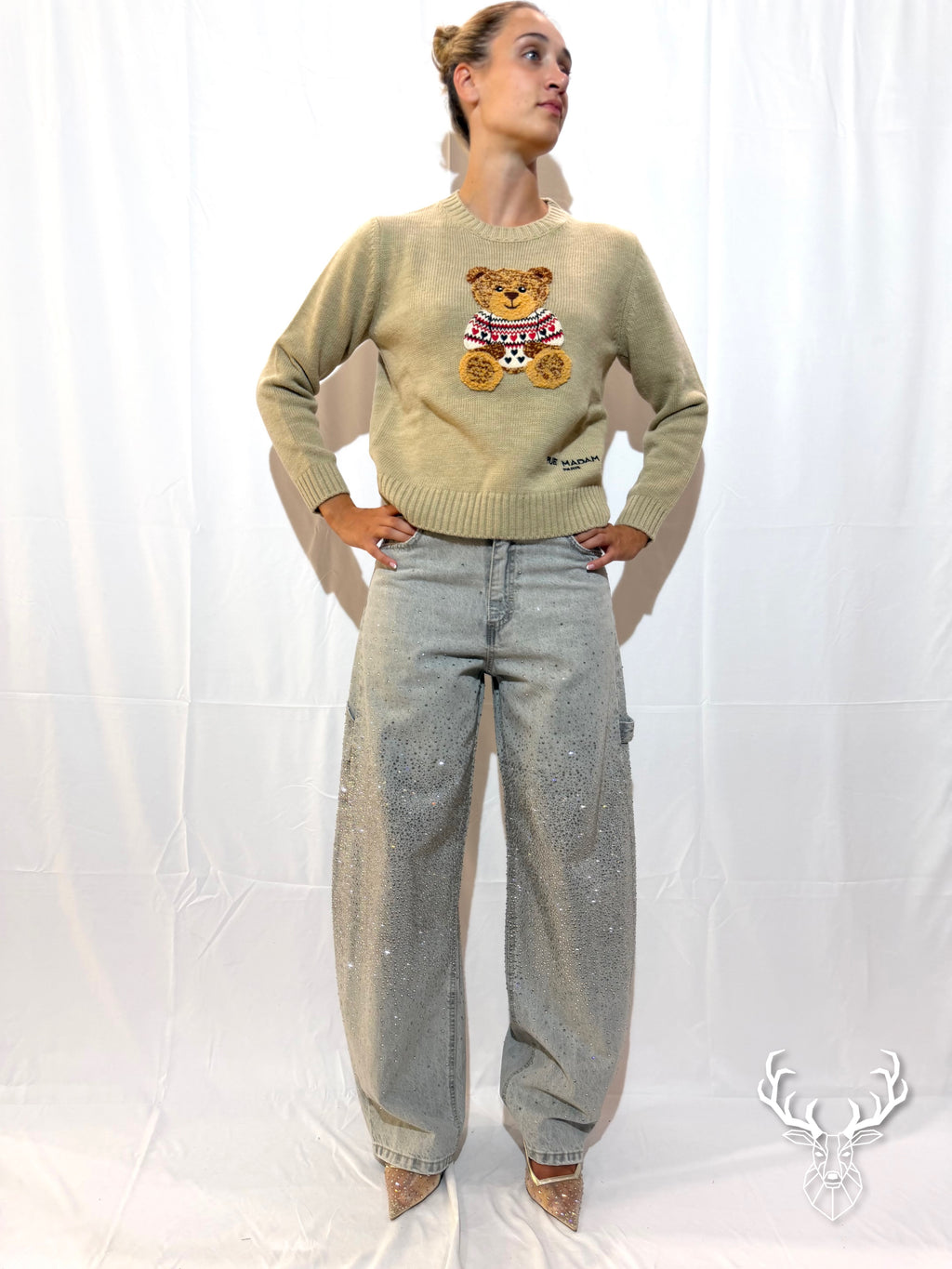 Marvin Love Jumper Beige Rue Madam Paris