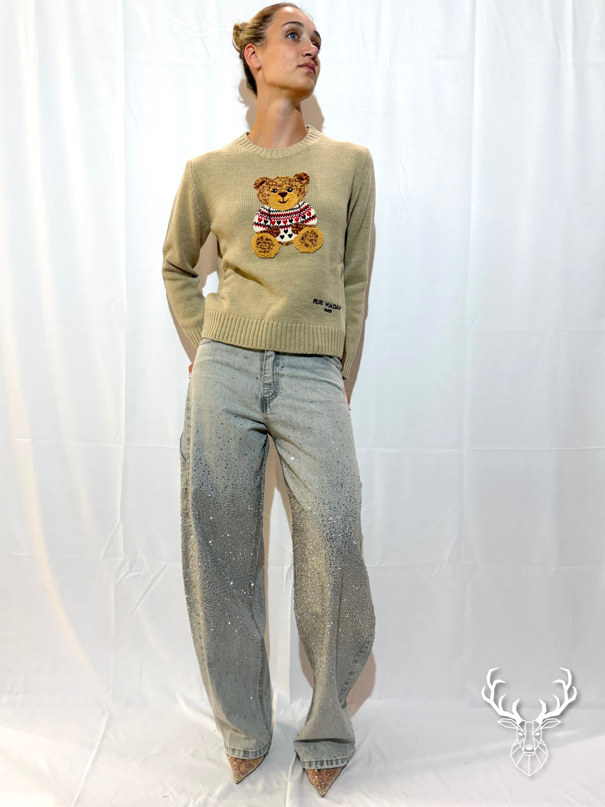 Marvin Love Jumper Beige Rue Madam Paris