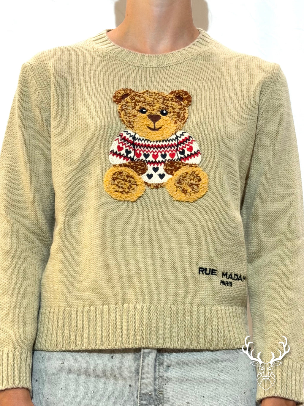 Marvin Love Jumper Beige Rue Madam Paris