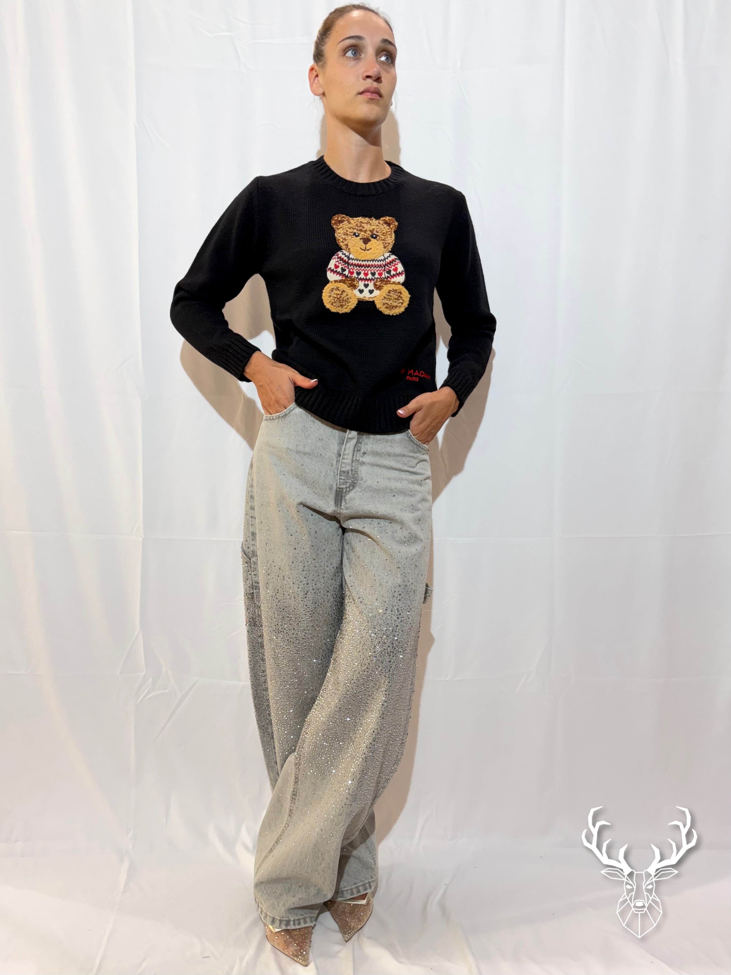Marvin Love Jumper Black Rue Madam Paris