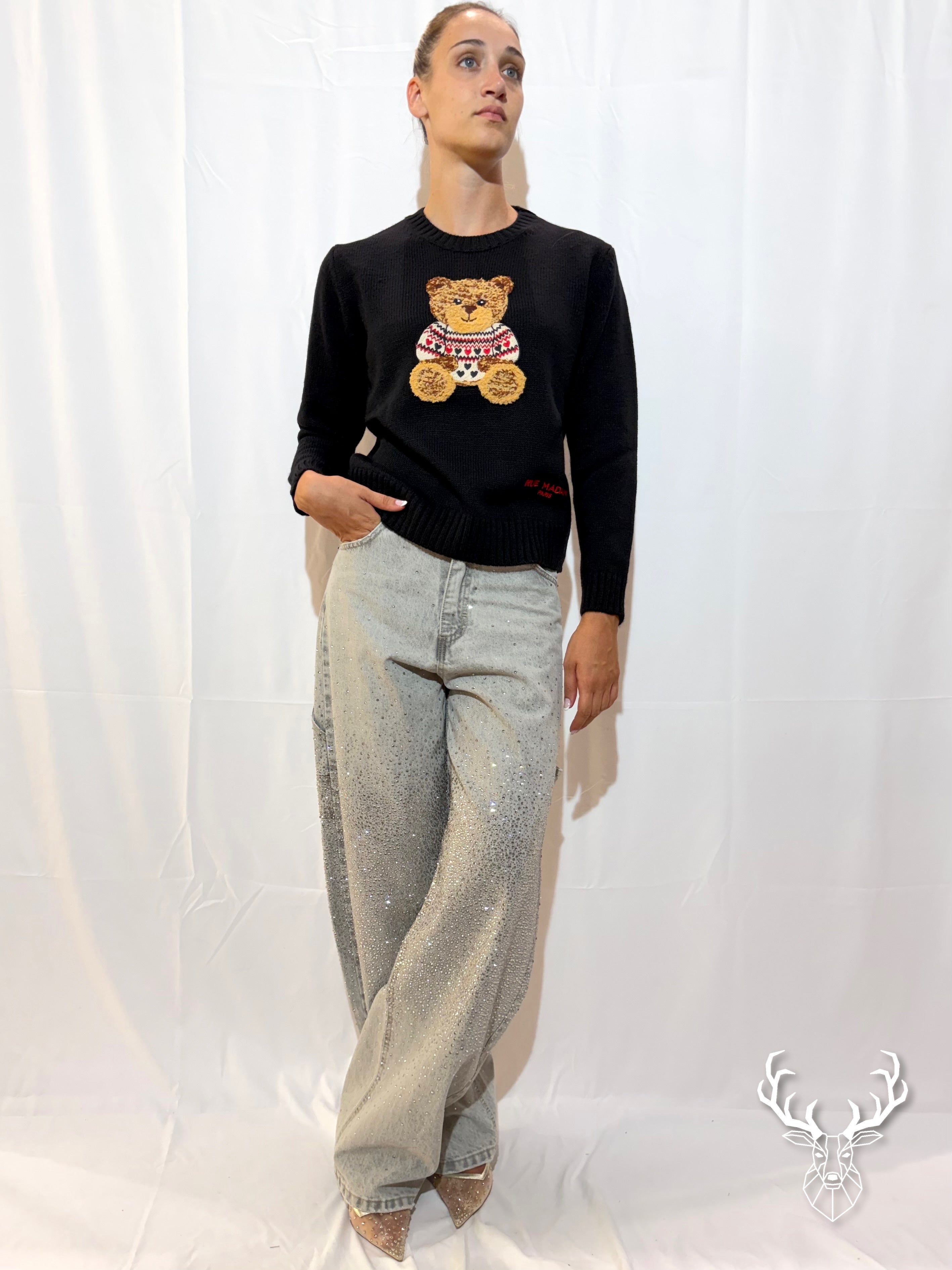 Marvin Love Jumper Black Rue Madam Paris