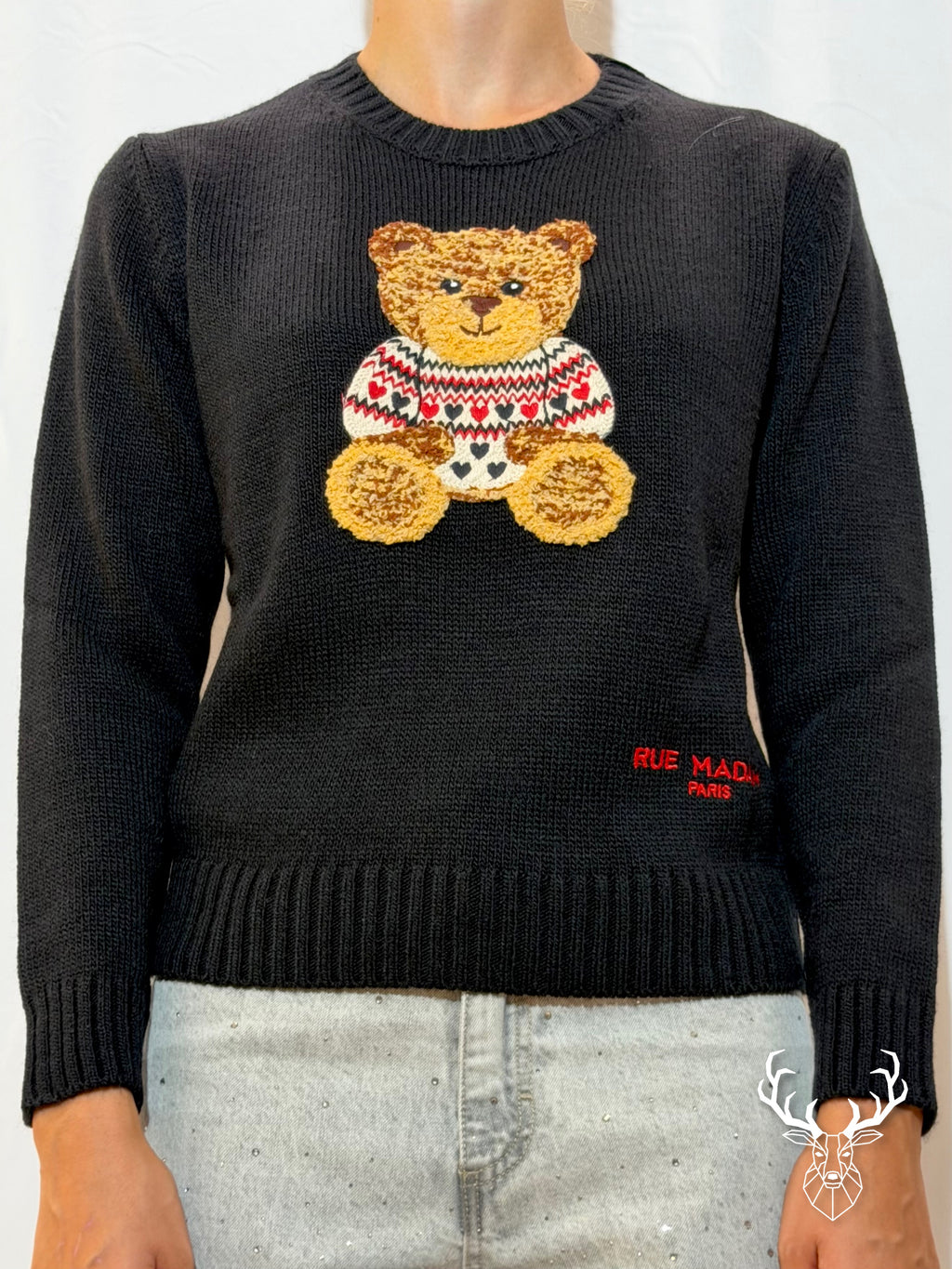 Marvin Love Jumper Black Rue Madam Paris